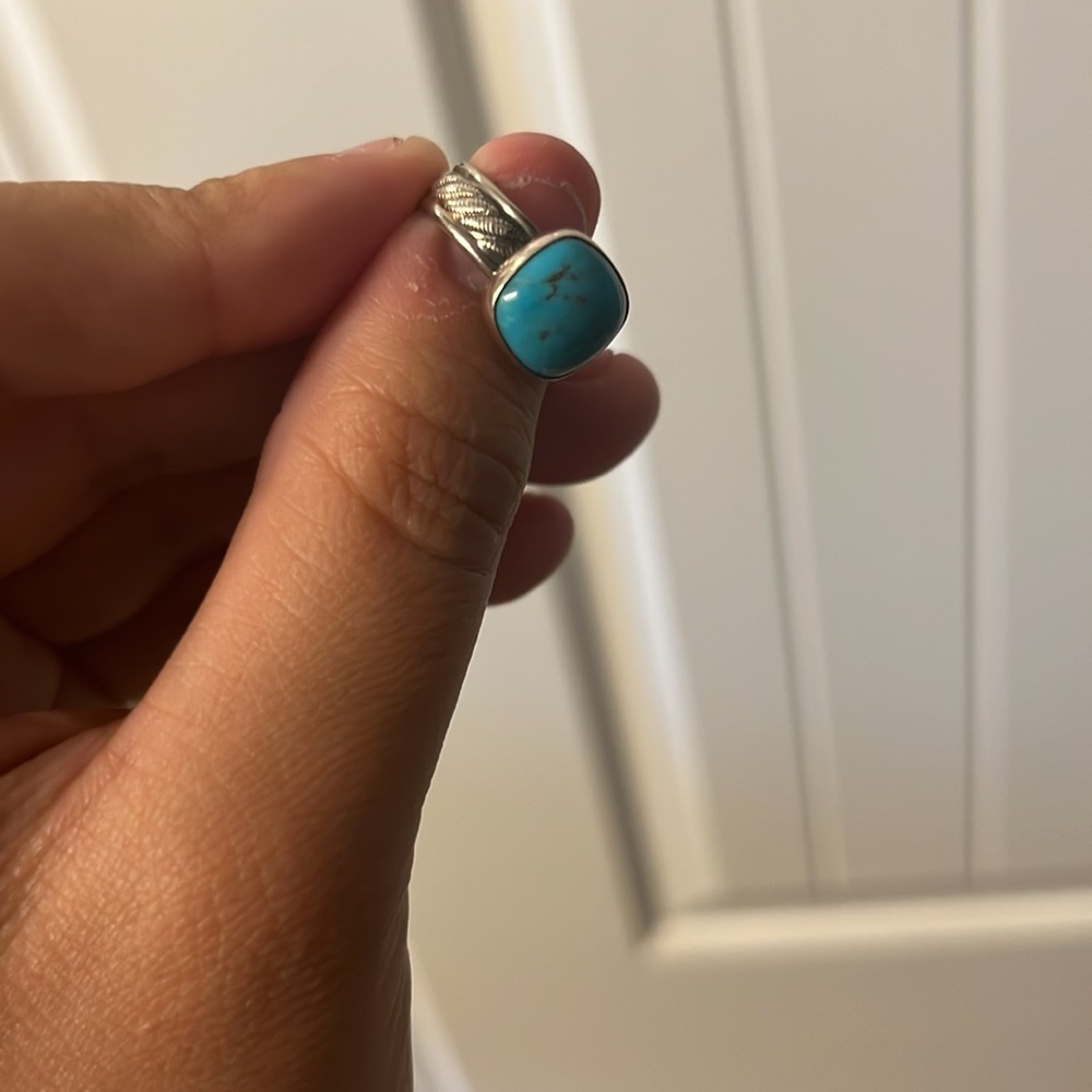 Silver/turquoise ring - Picture 3 of 3